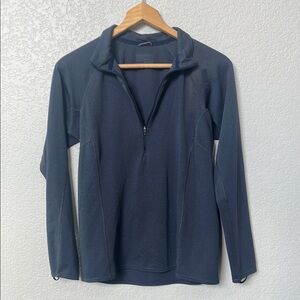 Patagonia Capilene Baselayer Zip Up Long Sleeve Top Gray size Medium